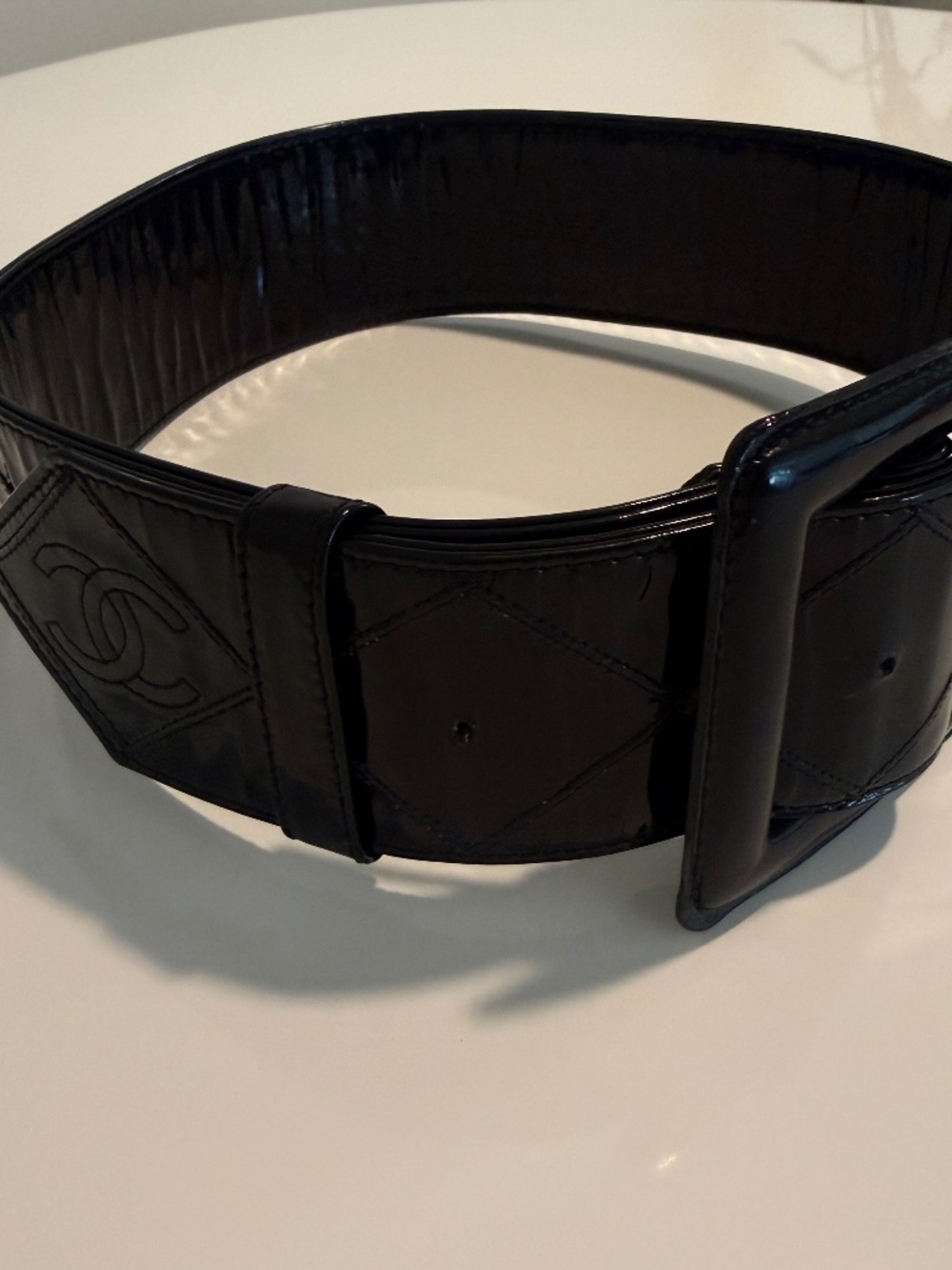 Vintage Chanel Patent Leathet Belt